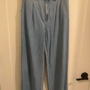 Madewell “The Harlow Wide-Leg Jean” Light Blue Denim size 26